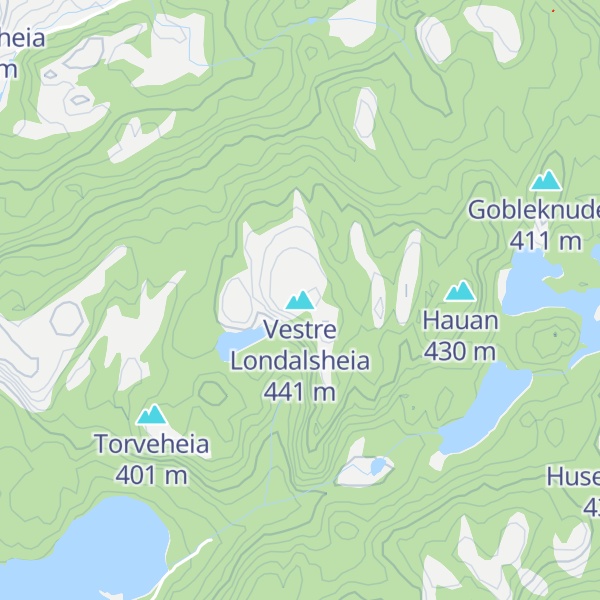 Map of Vestre Londalsheia