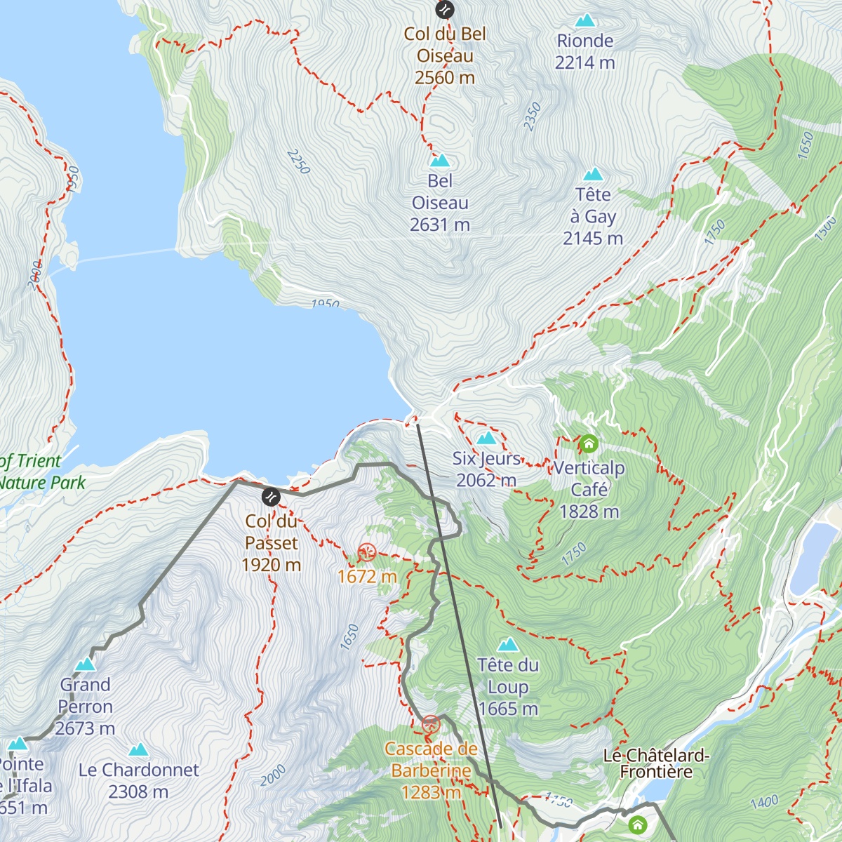 Restaurant du Barrage d'Émosson map