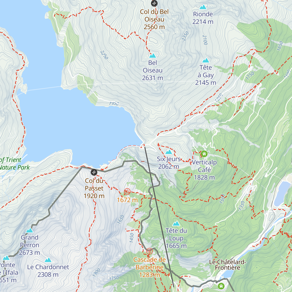 Restaurant du Barrage d'Émosson map