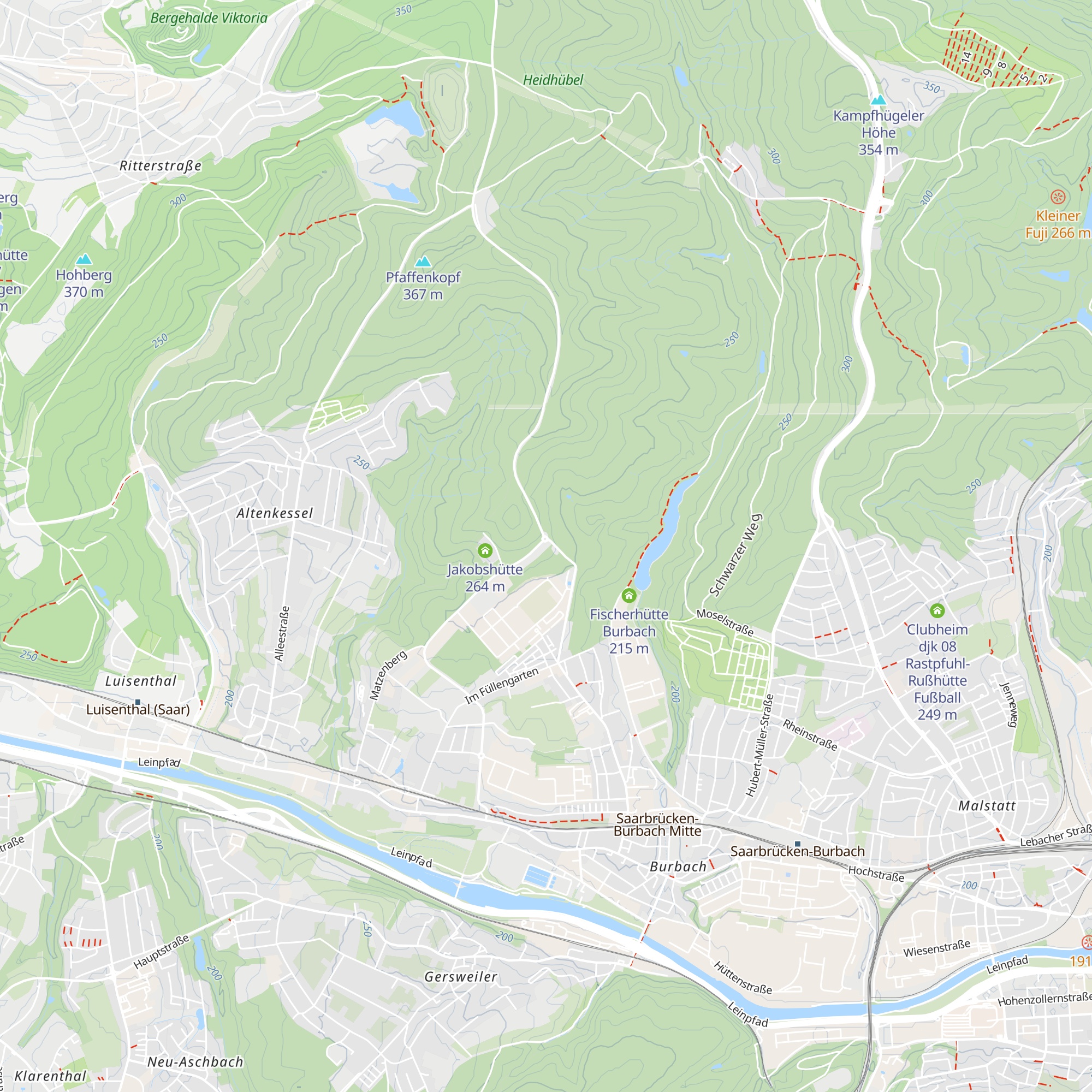 Jakobshütte map