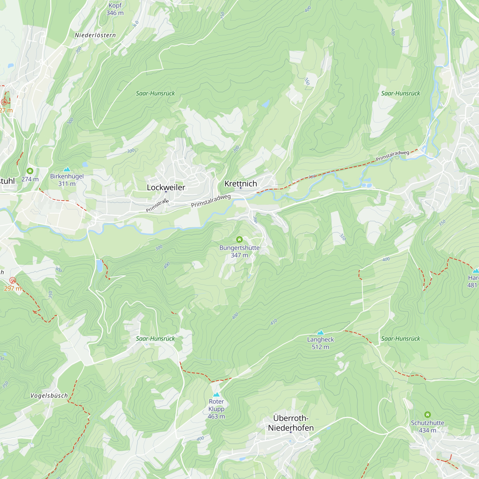 Bungertshütte map