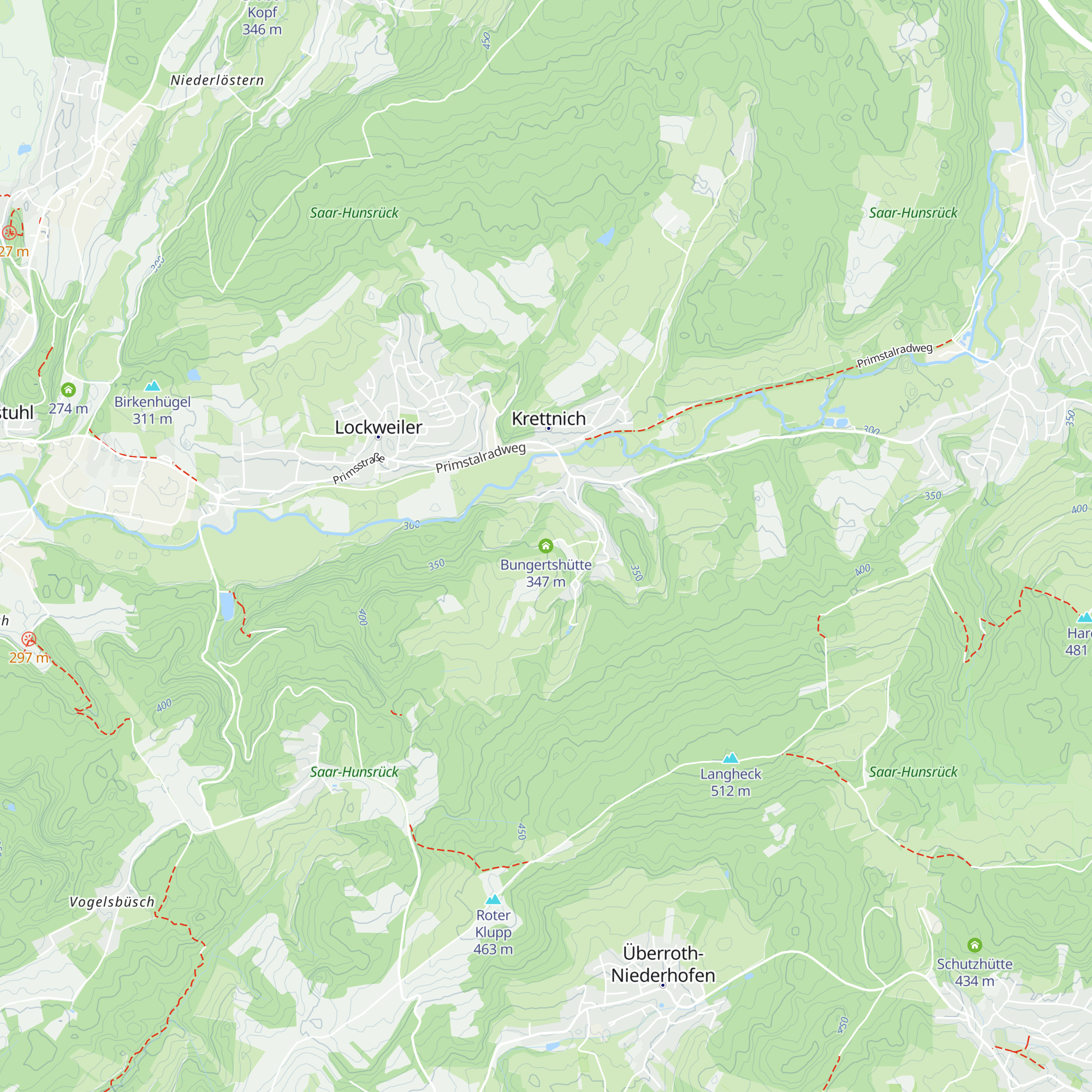Bungertshütte map