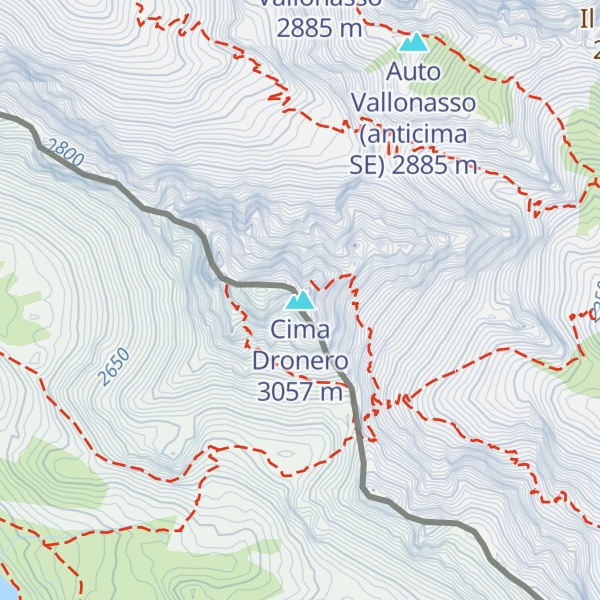 Map of Cima Dronero