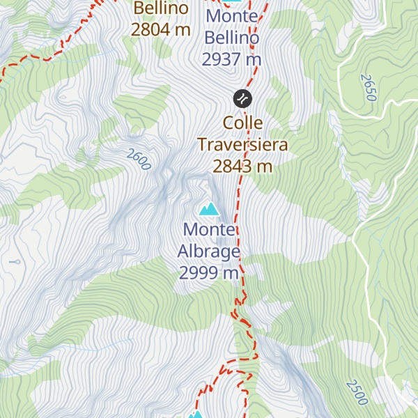 Map of Monte Albrage