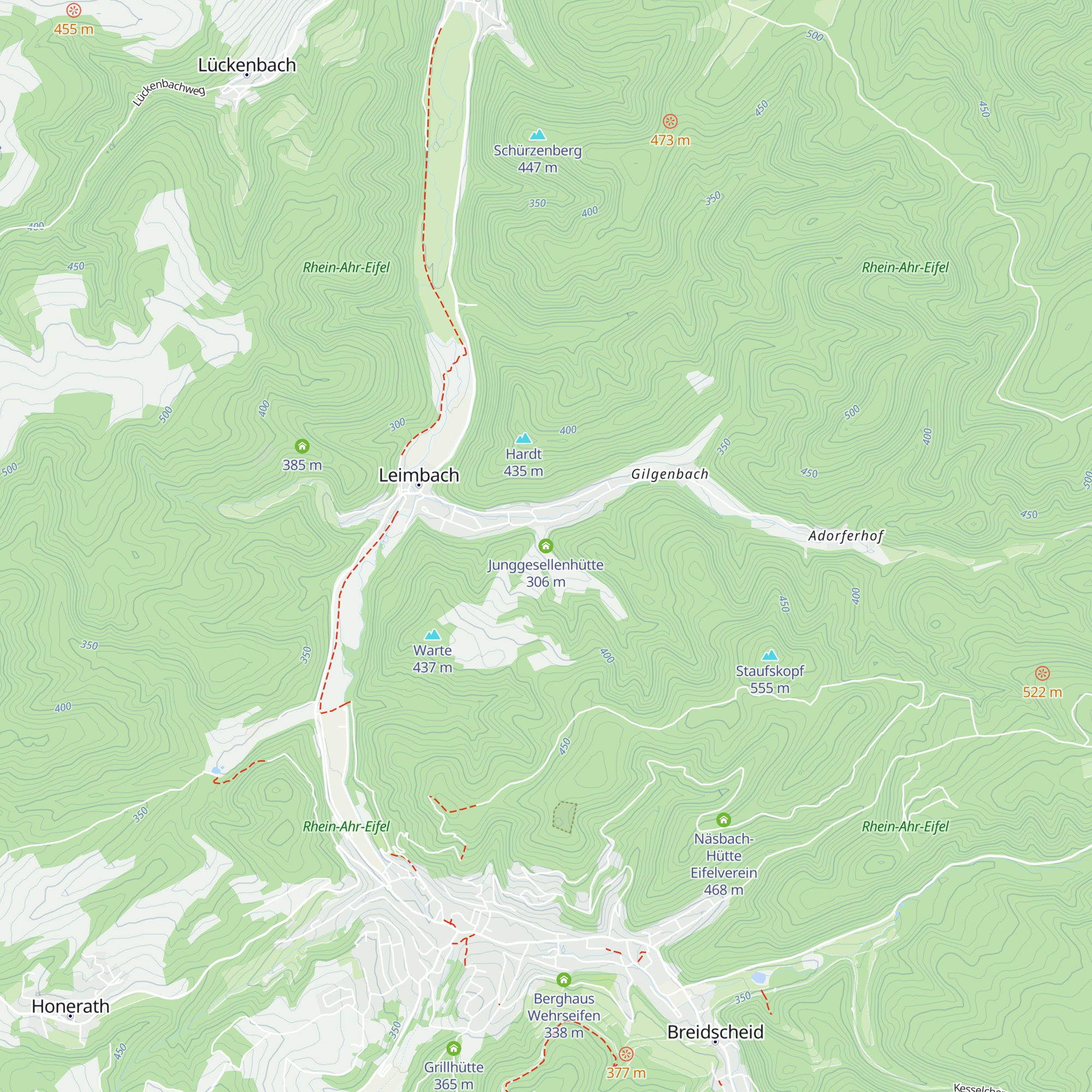 Junggesellenhütte map