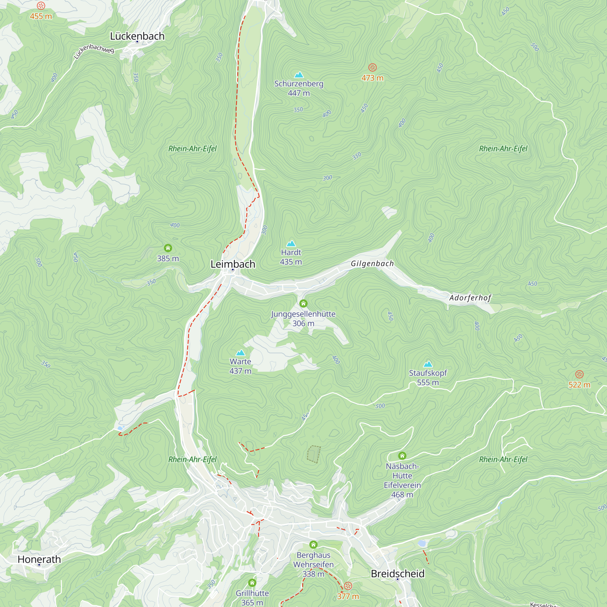 Junggesellenhütte map