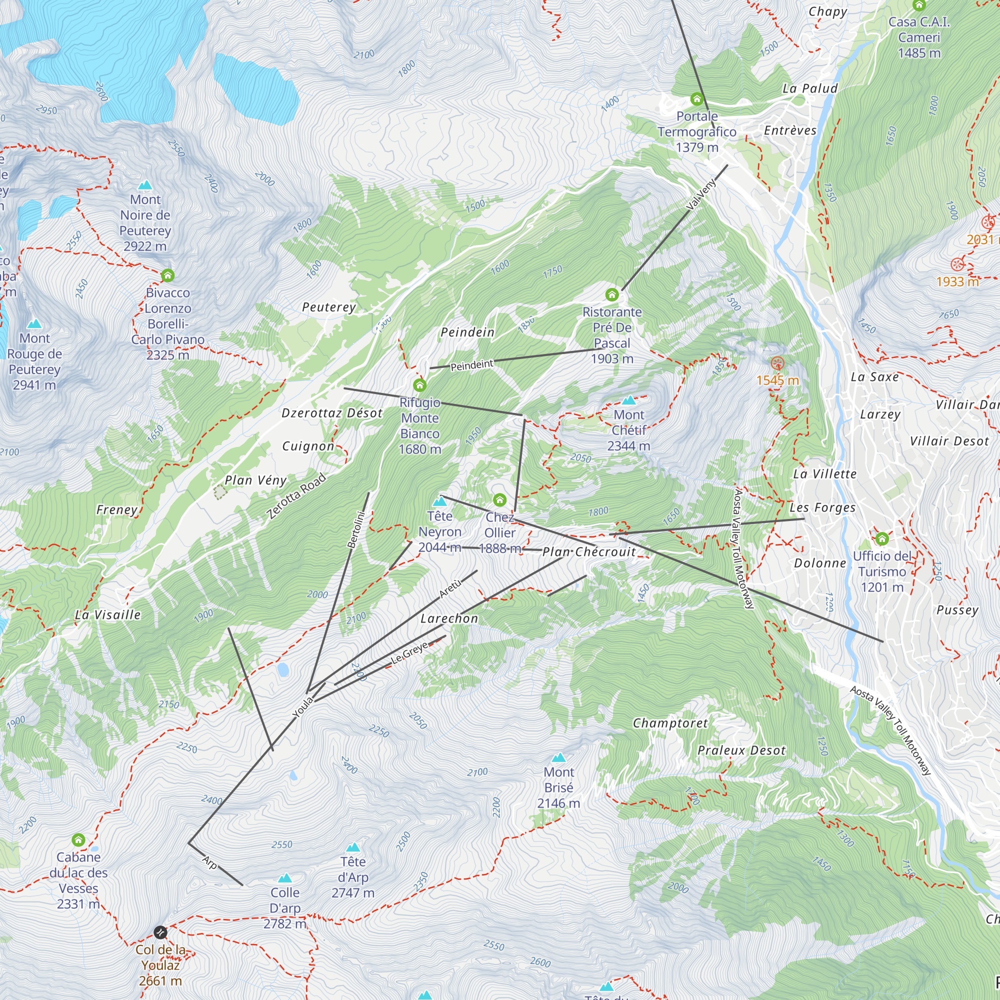 Chez Ollier map
