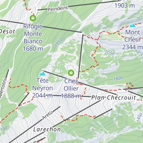 Map of Rifugio Le Randonneur