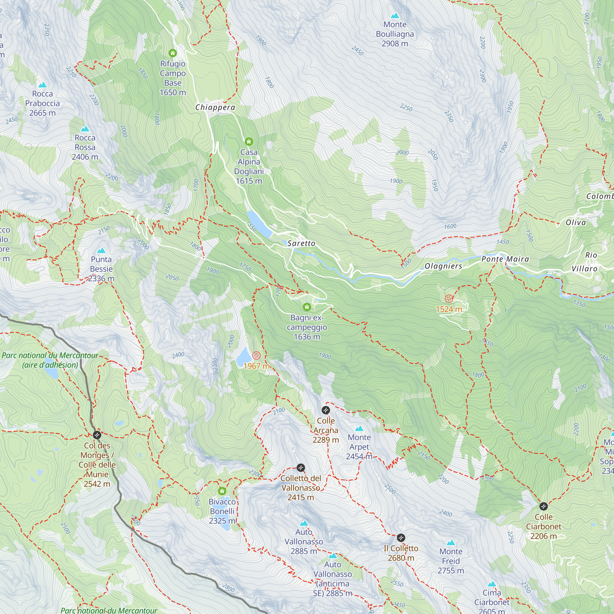 Bagni ex-campeggio map