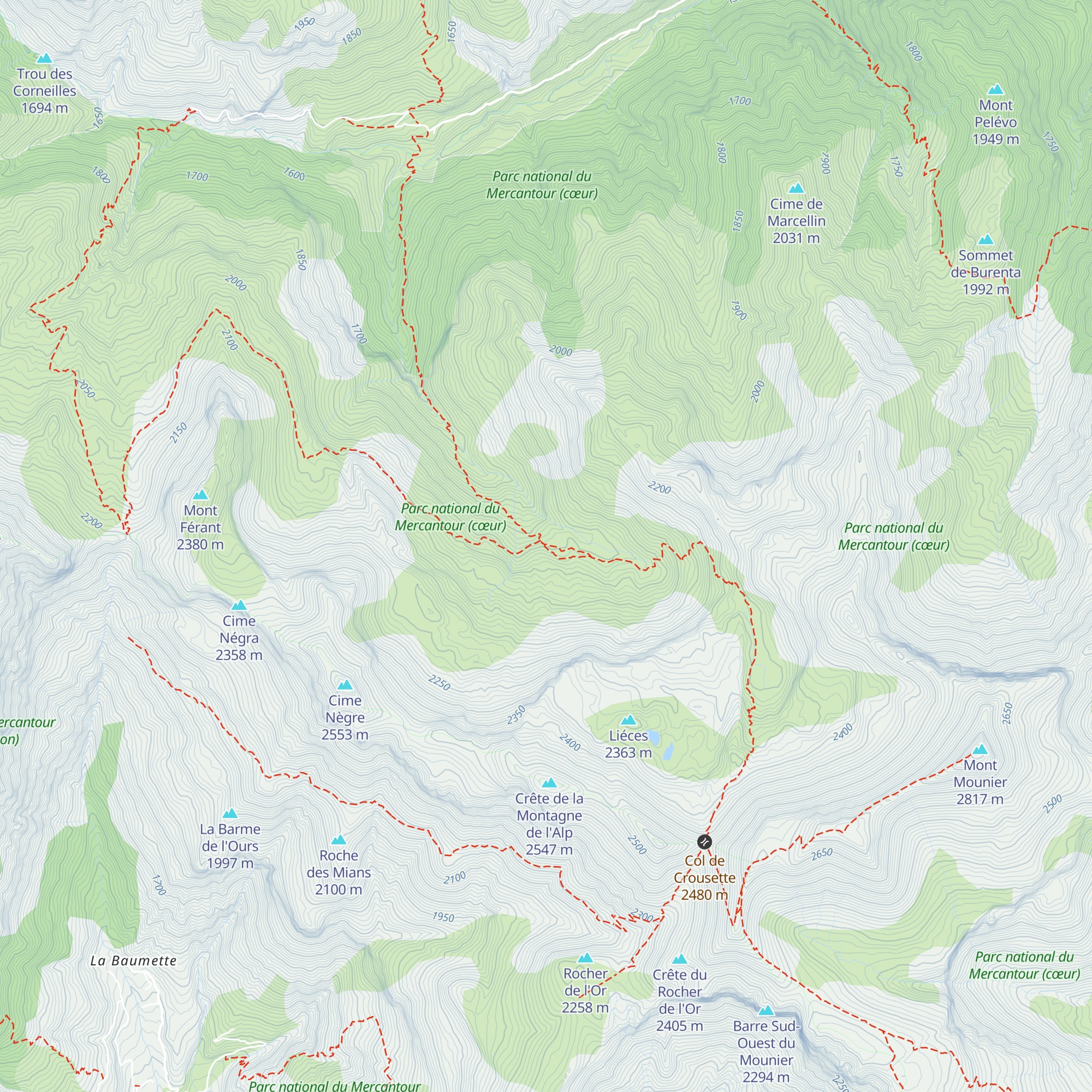 Cabanes de Sallevieille map