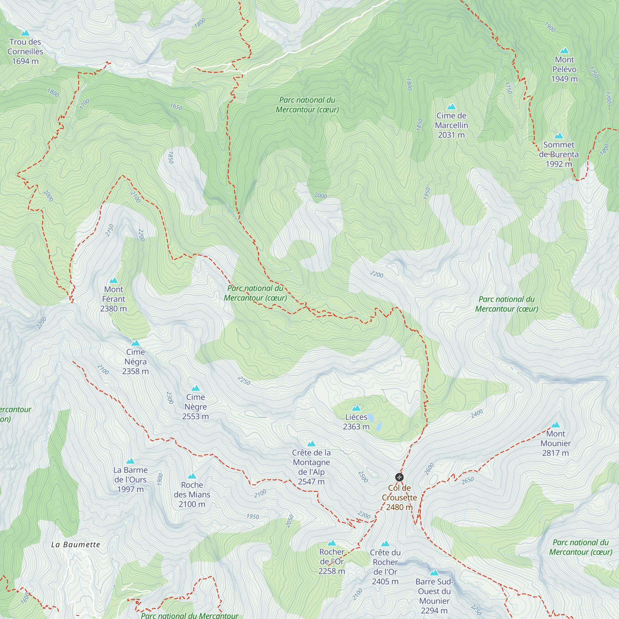 Cabanes de Sallevieille map