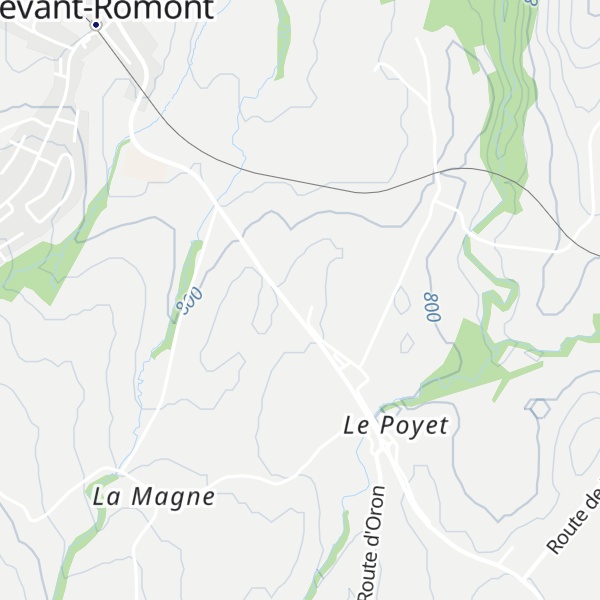 Map of Le Crêt Duchet