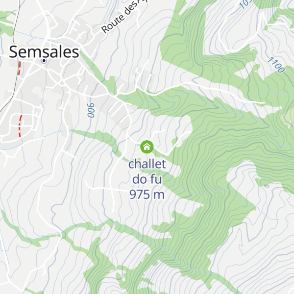 Map of challet do fu