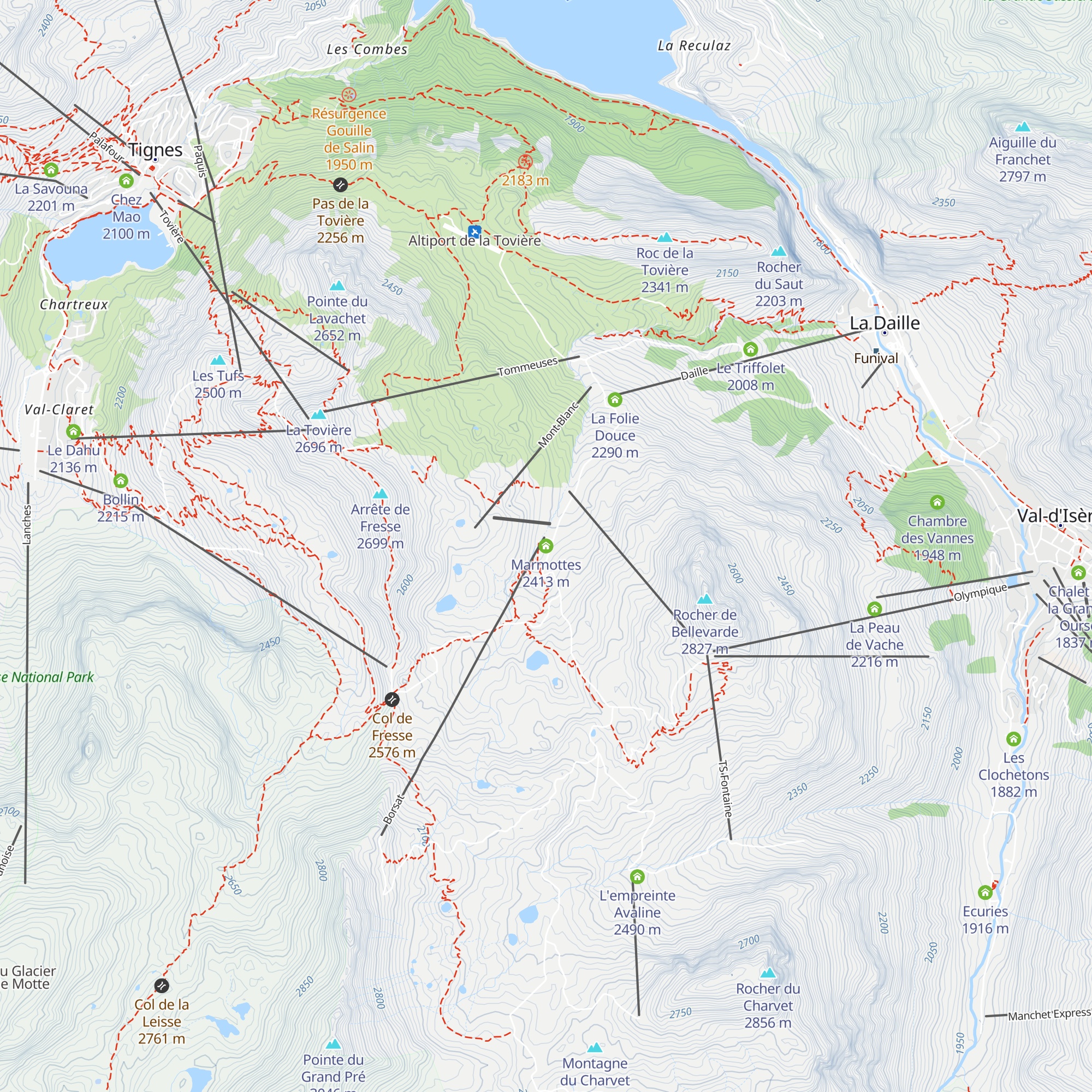 Marmottes map