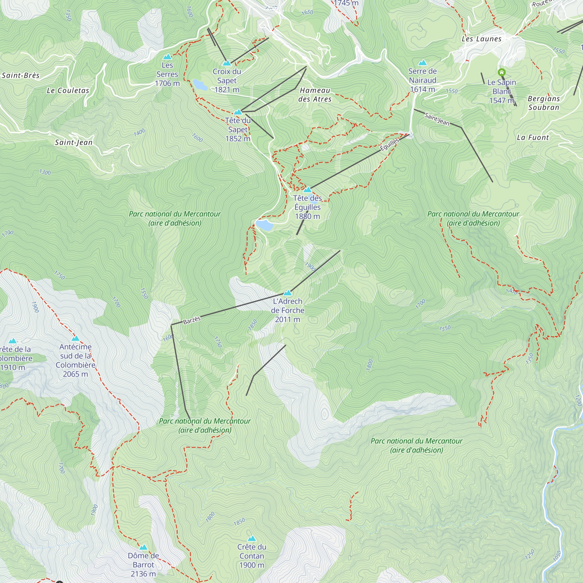 Vigie Dreccia map