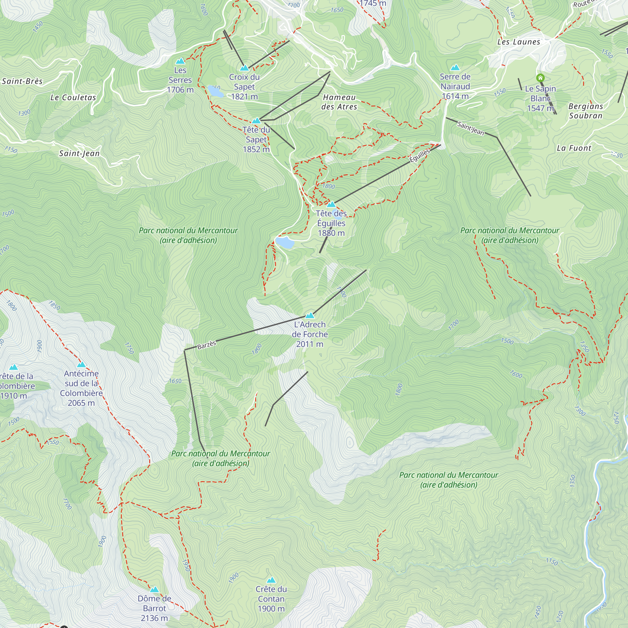 Vigie Dreccia map
