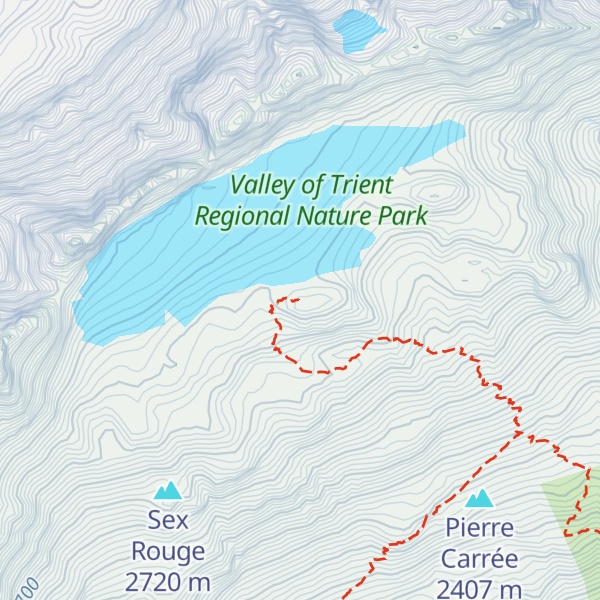 Map of Refuge des Dents du Midi