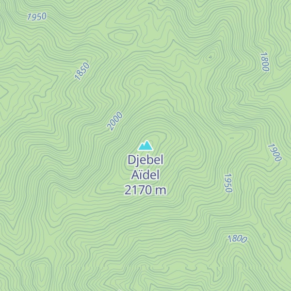 Map of Djebel Aïdel
