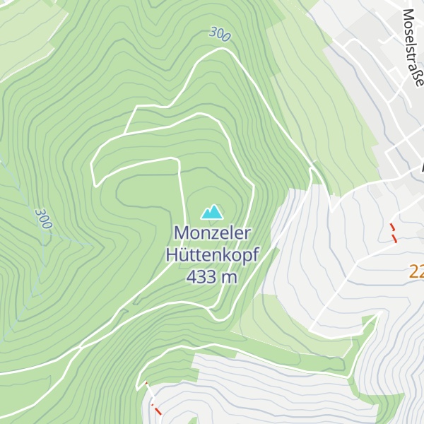 Map of Monzeler Hüttenkopf