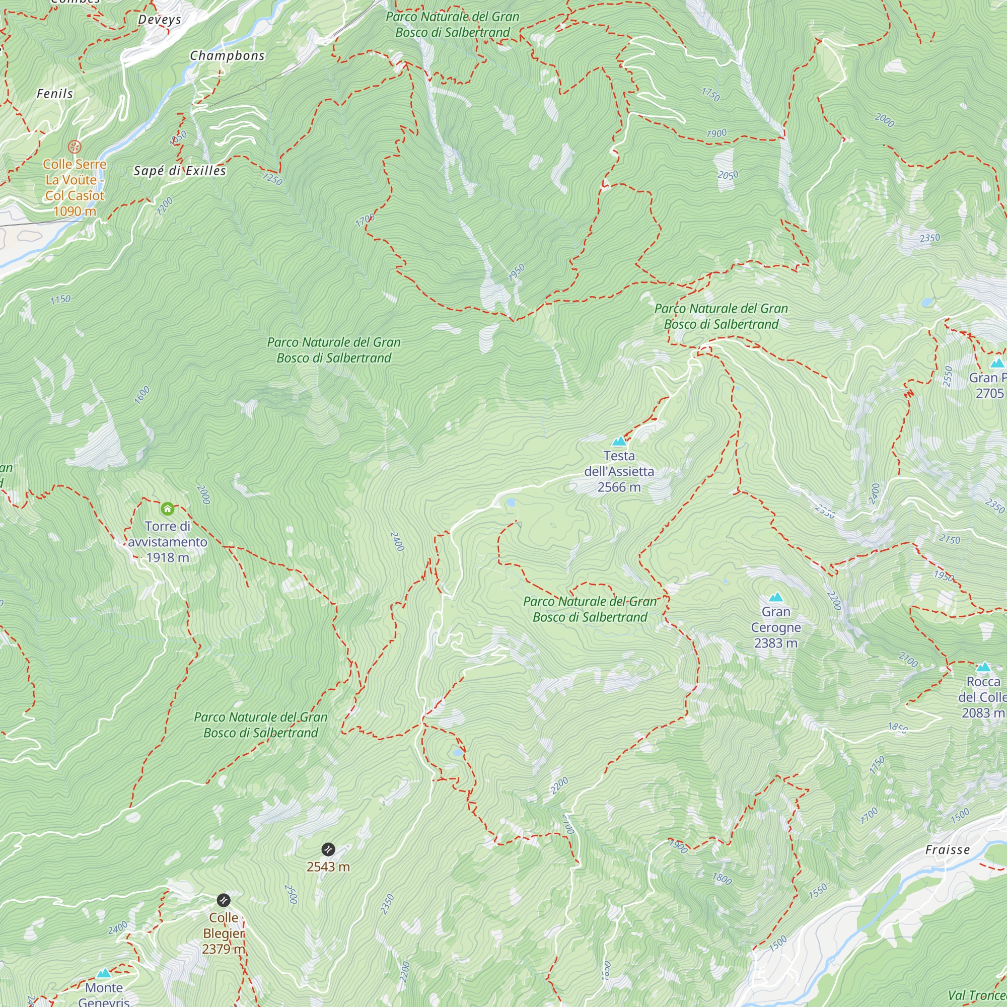 Rifugio Casa Assietta map