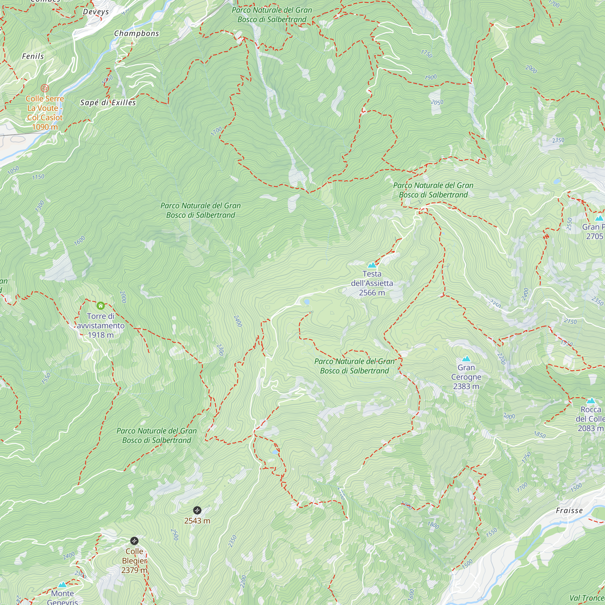 Rifugio Casa Assietta map