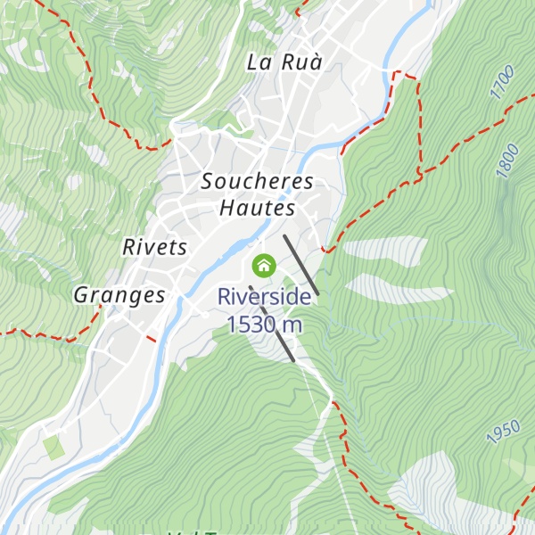Map of ex stazione di valle seggiovia Clot della Soma