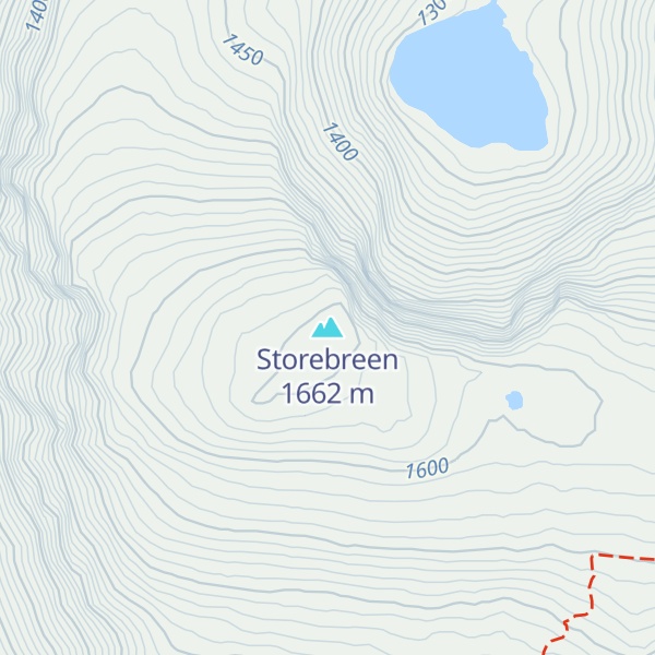 Map of Storebreen