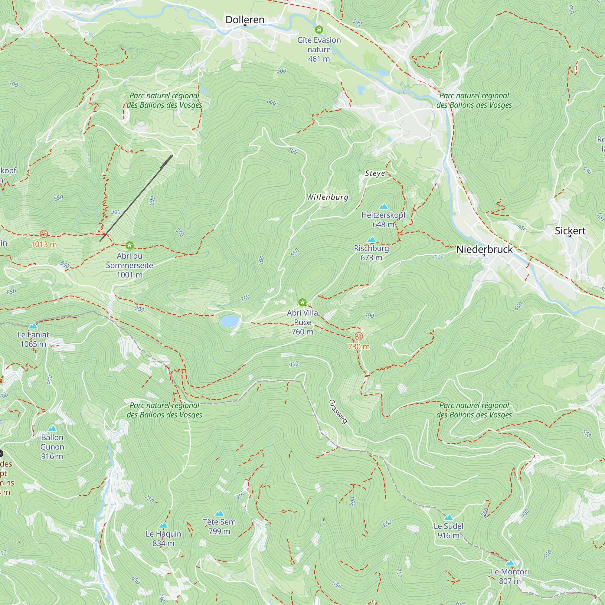 Abri Villa Puce map