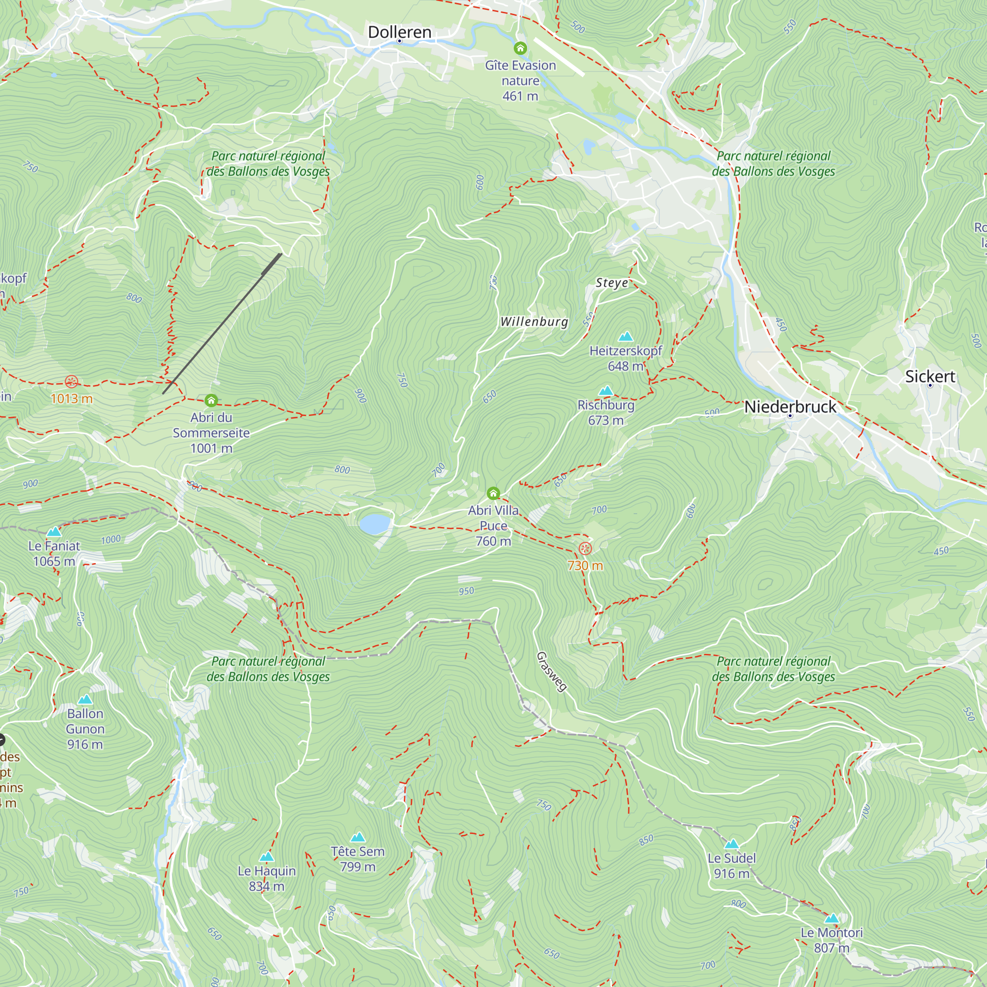 Abri Villa Puce map