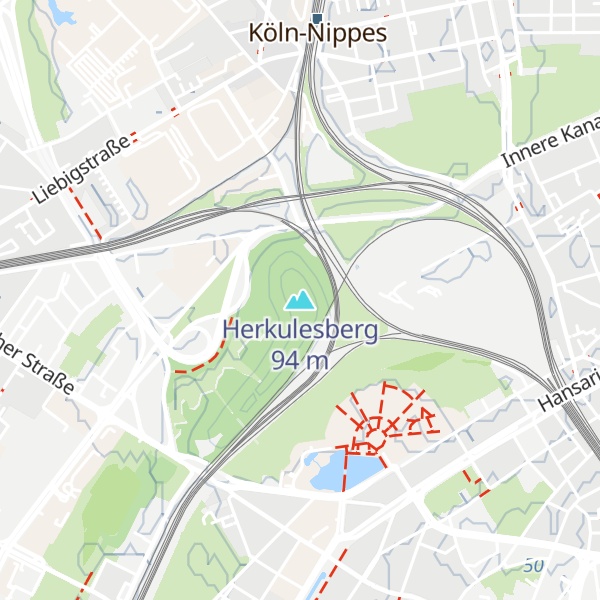 Map of Herkulesberg