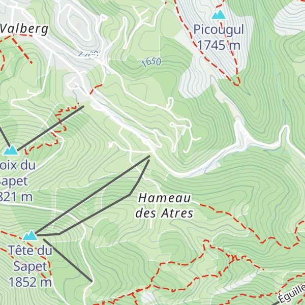 Map of Le Blanchon Valberg