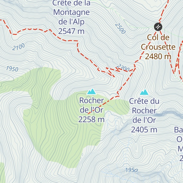 Map of Rocher de l'Or
