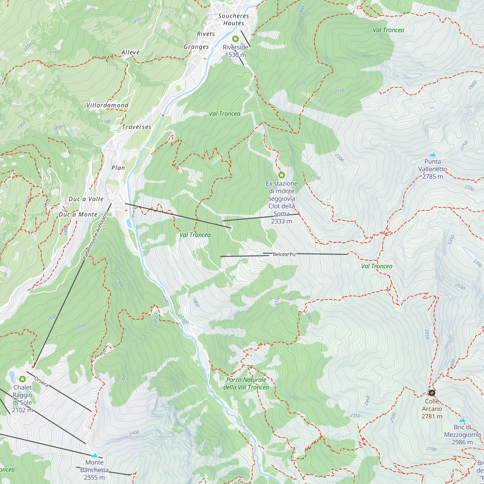 Il Belotte map