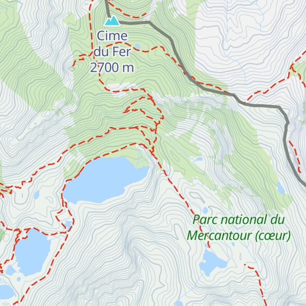 Map of Refuge des Lacs de Vens