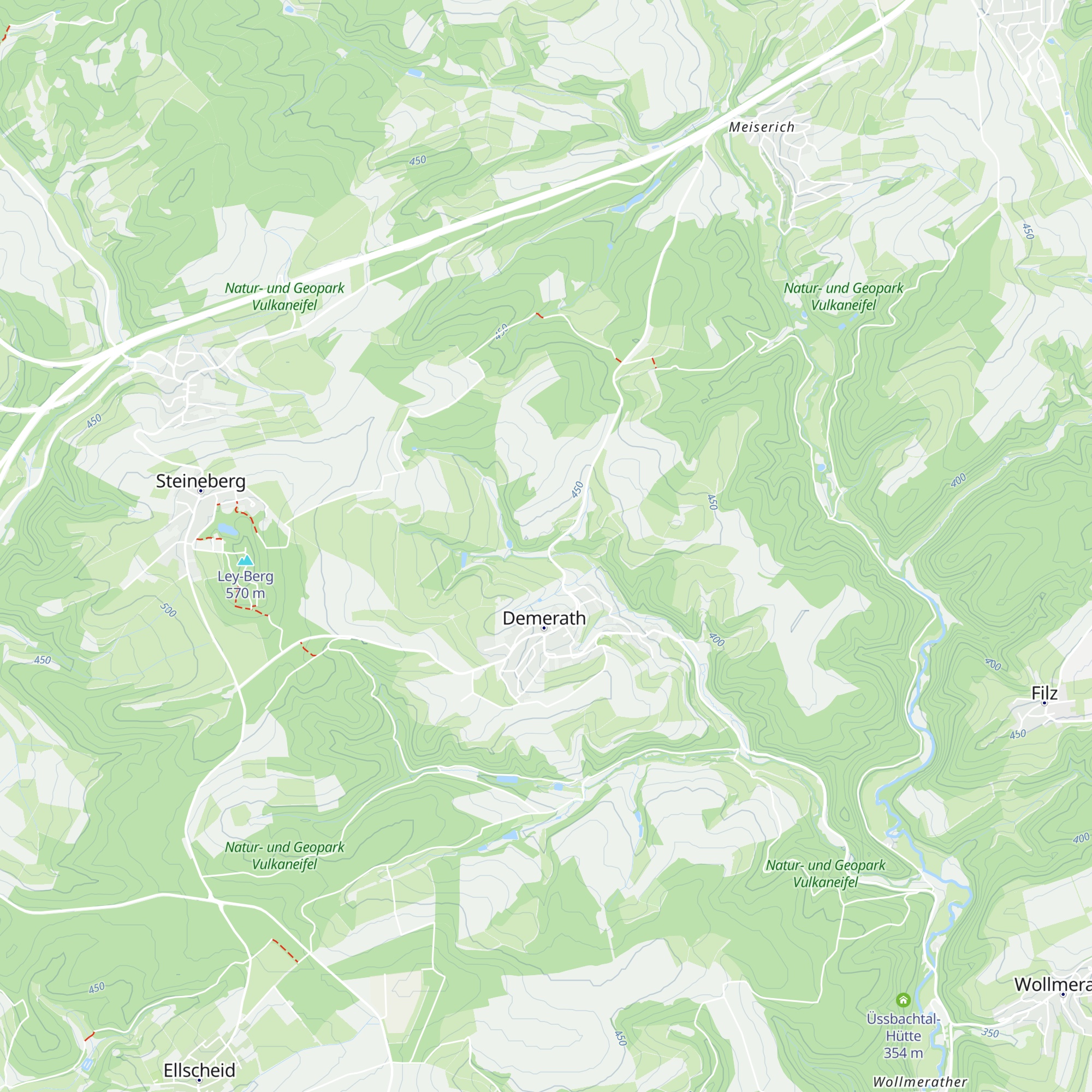 Schutzhütte Demerath map