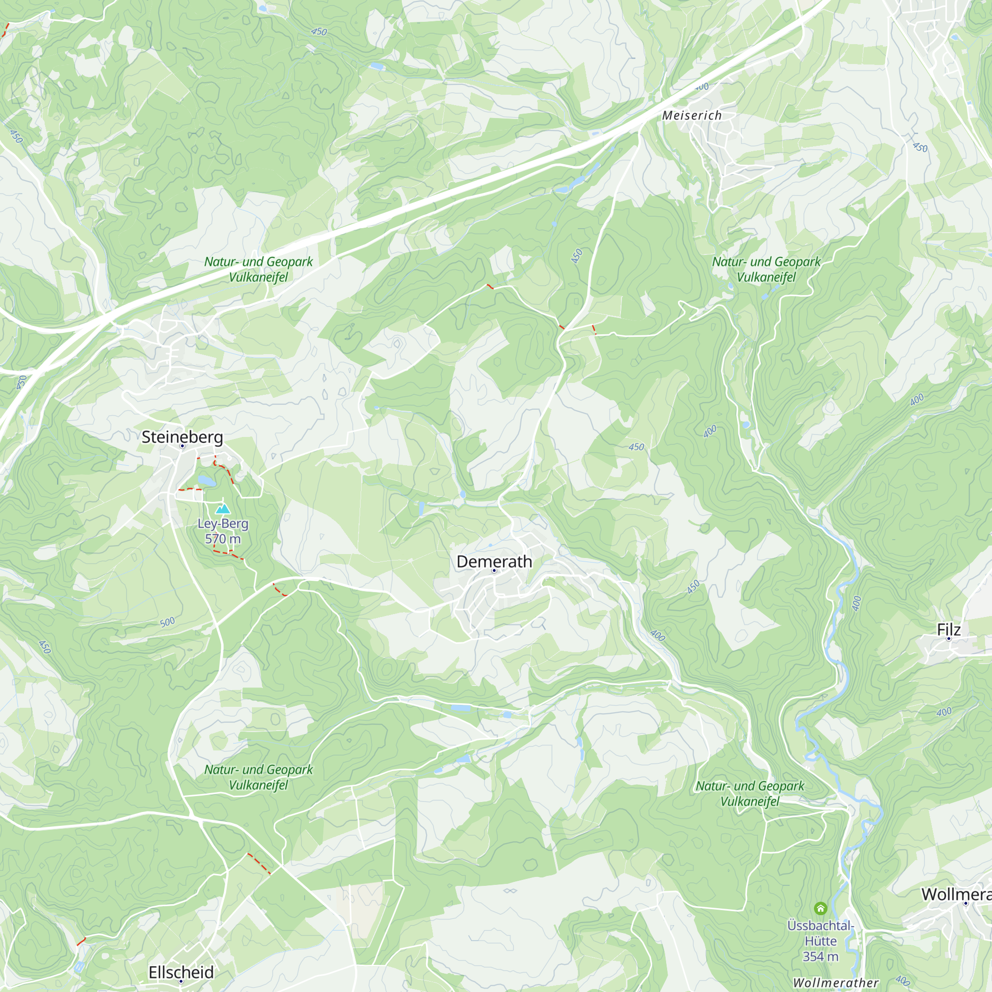 Schutzhütte Demerath map