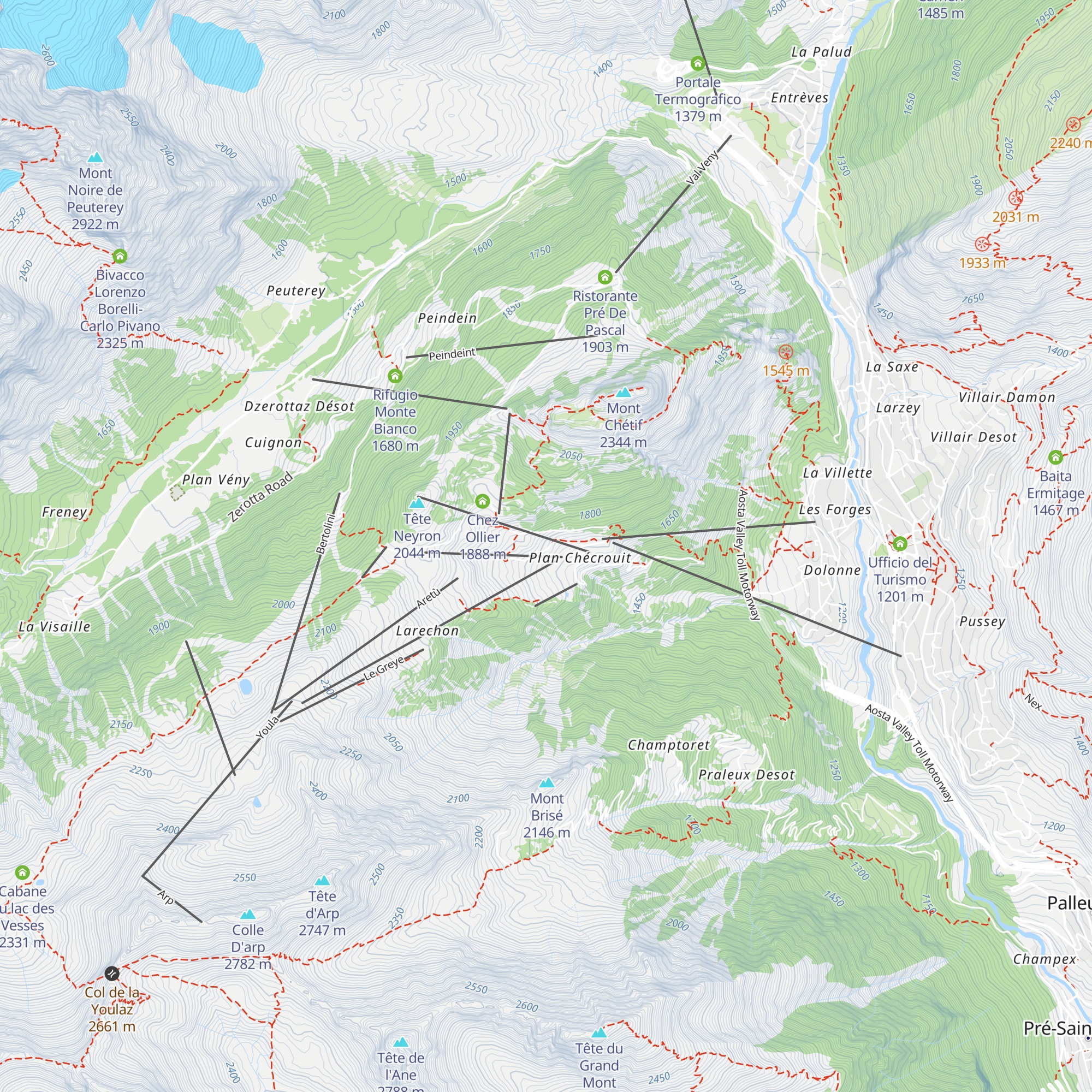 La Chaumière map