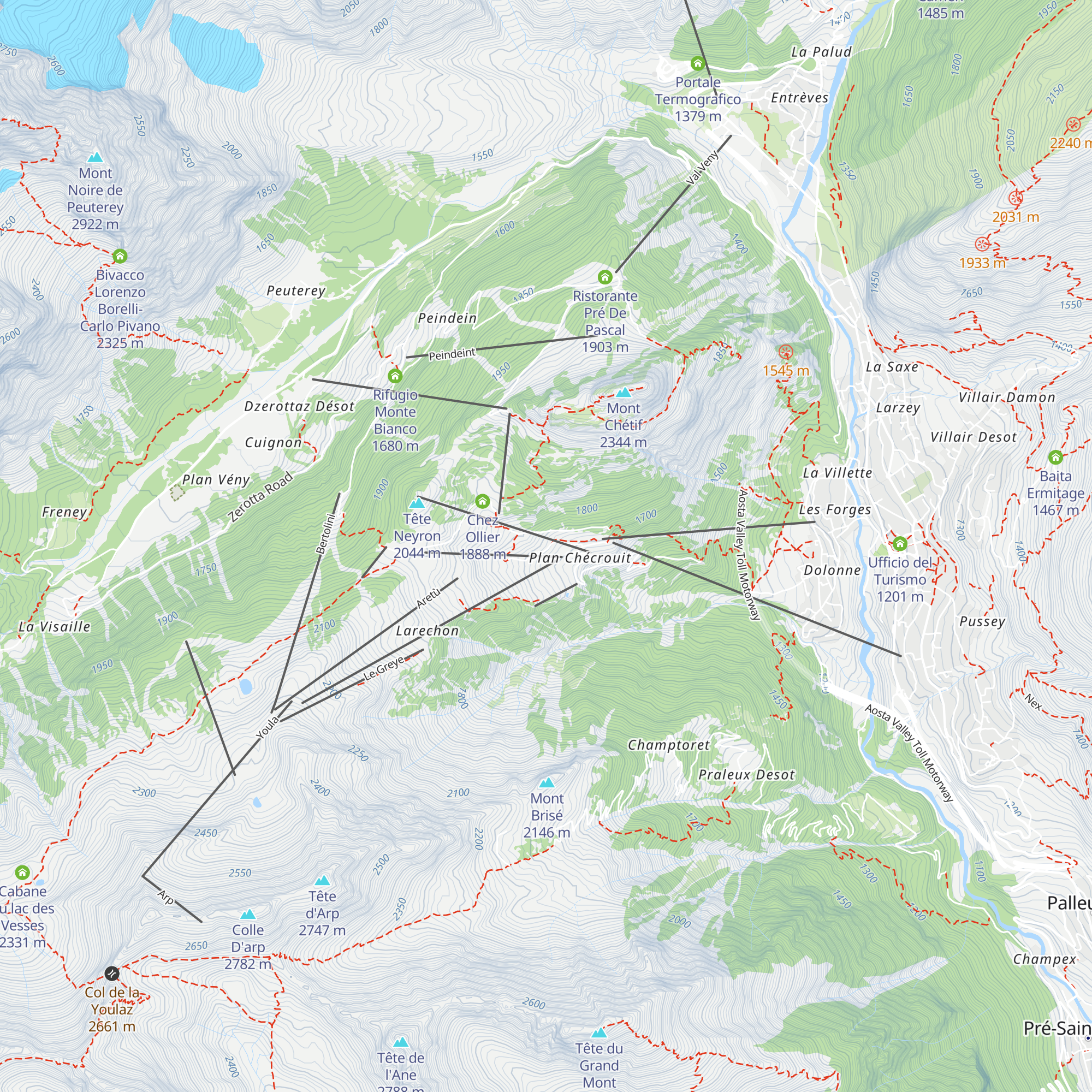 La Chaumière map