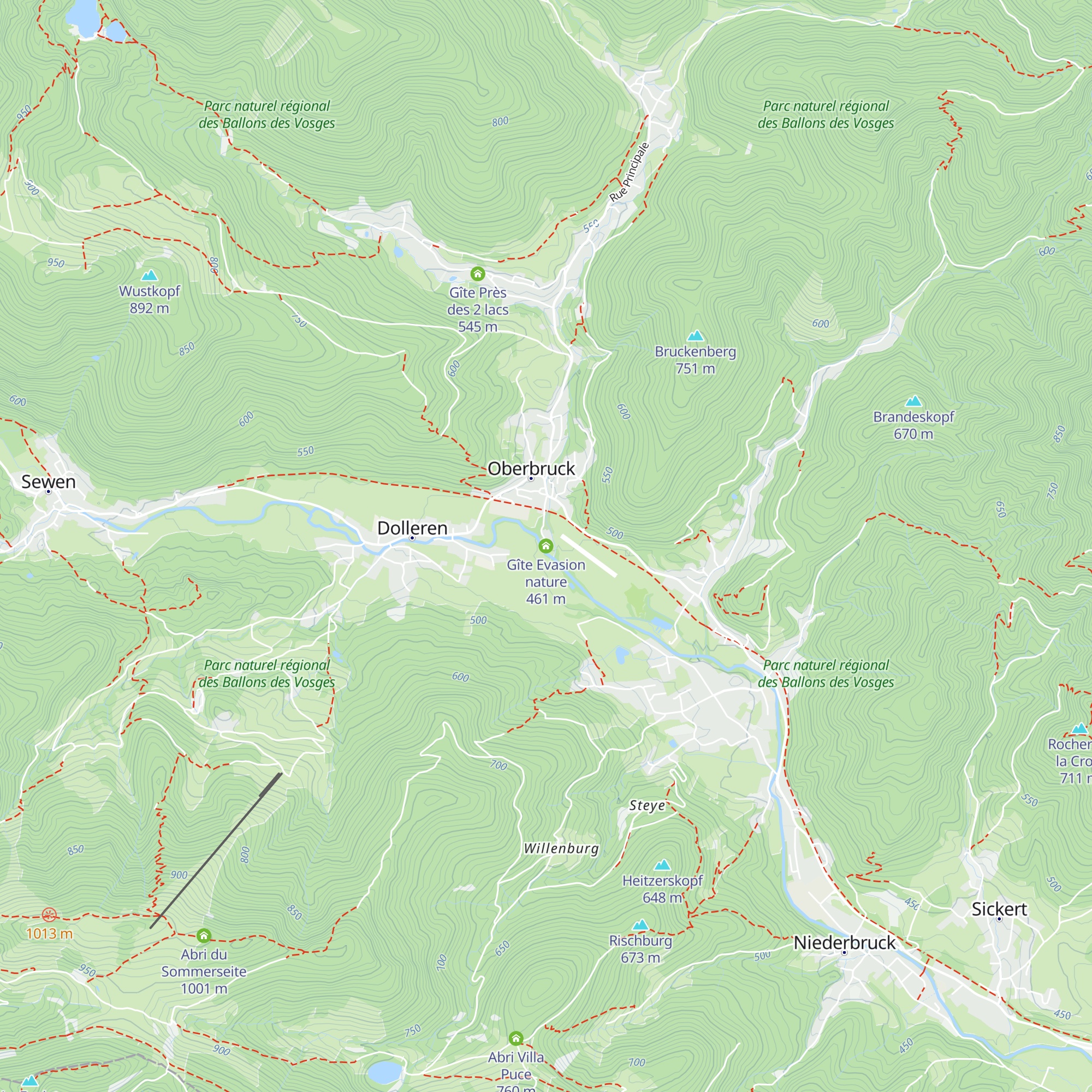 Gîte Evasion nature map