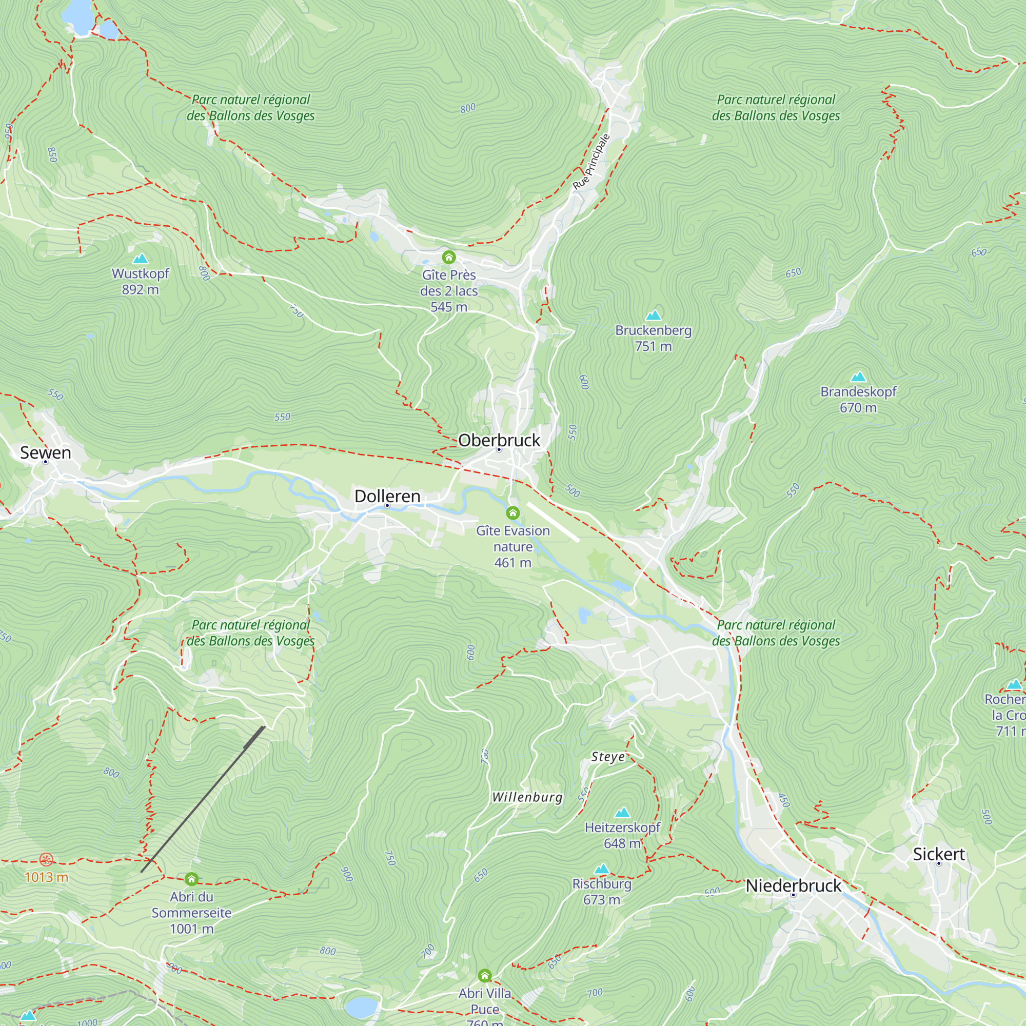 Gîte Evasion nature map