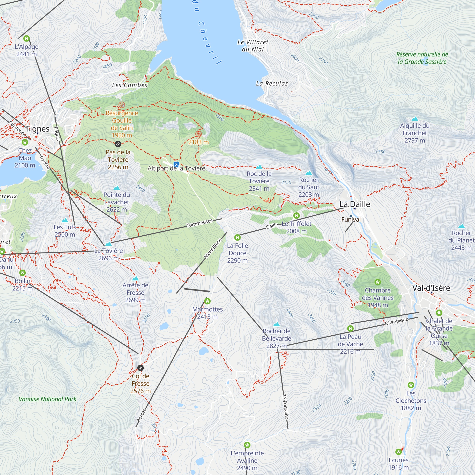 La Folie Douce map