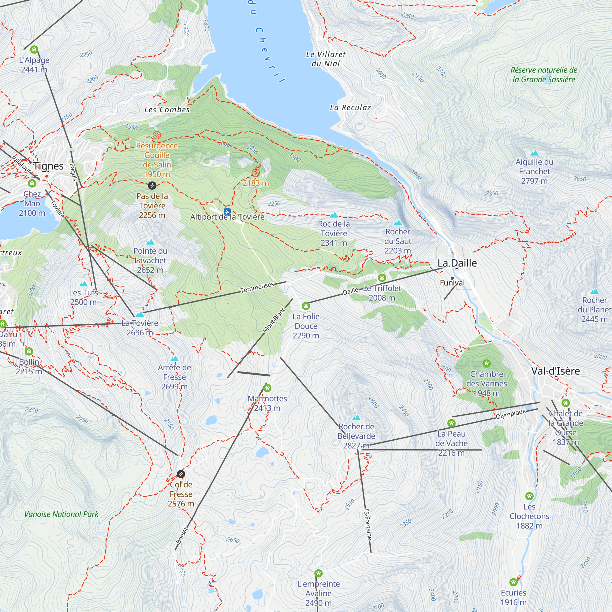 La Folie Douce map