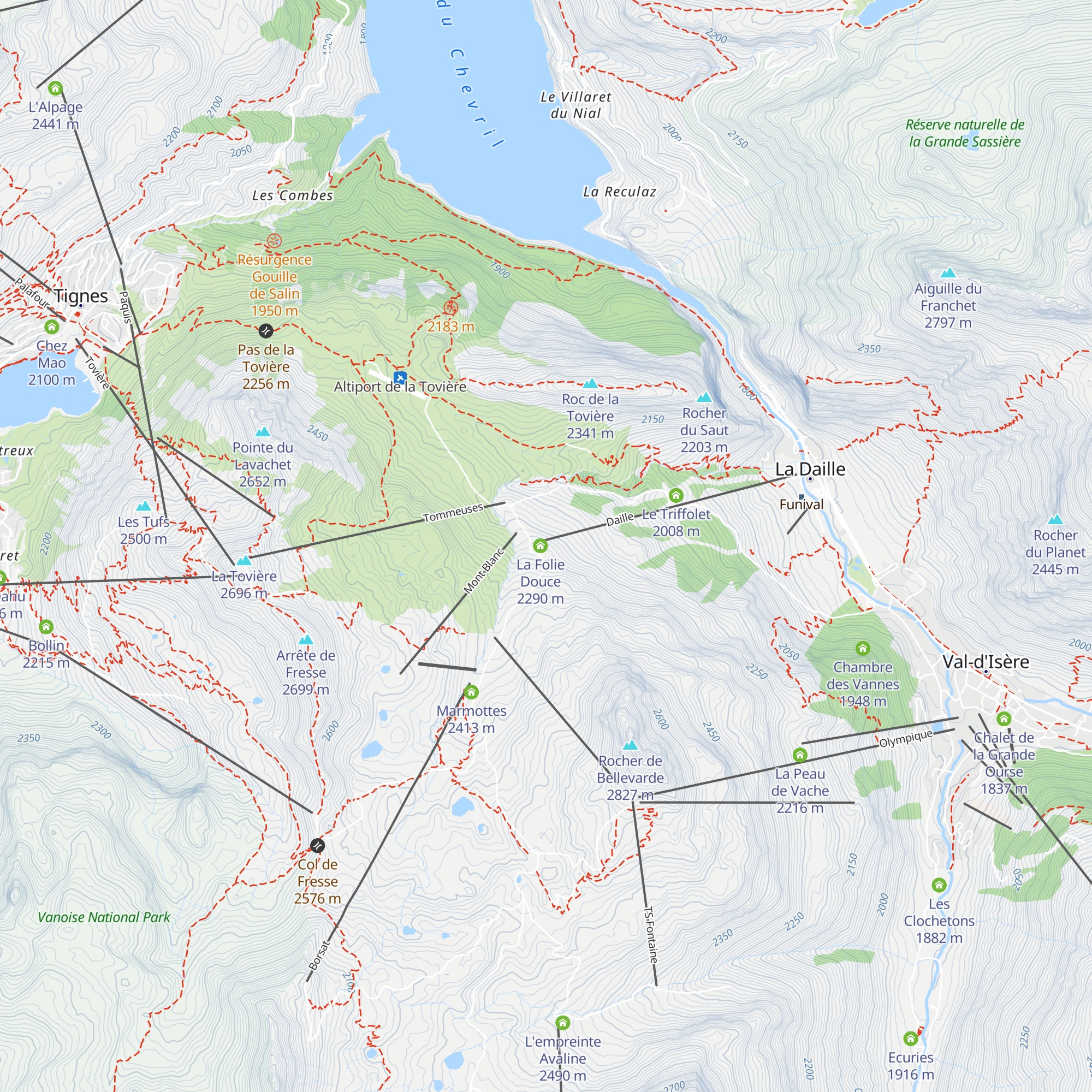La Fruitière map