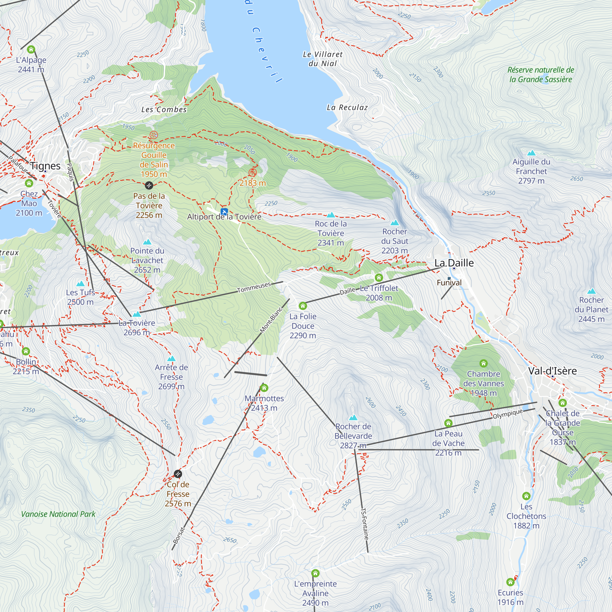 La Fruitière map