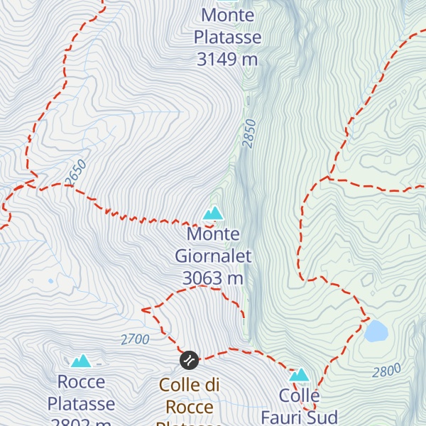 Map of Monte Giornalet