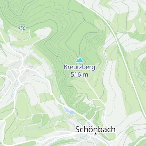 Map of Schutz-/ Grillhütte Kreuzberg