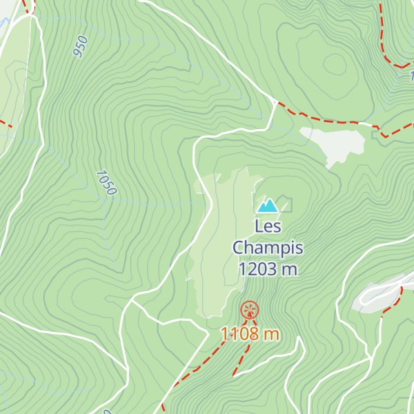 Map of Chalet des Champis