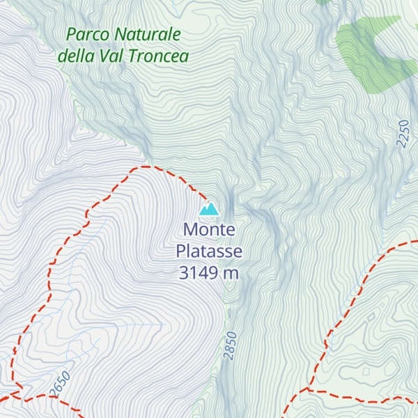 Map of Monte Platasse