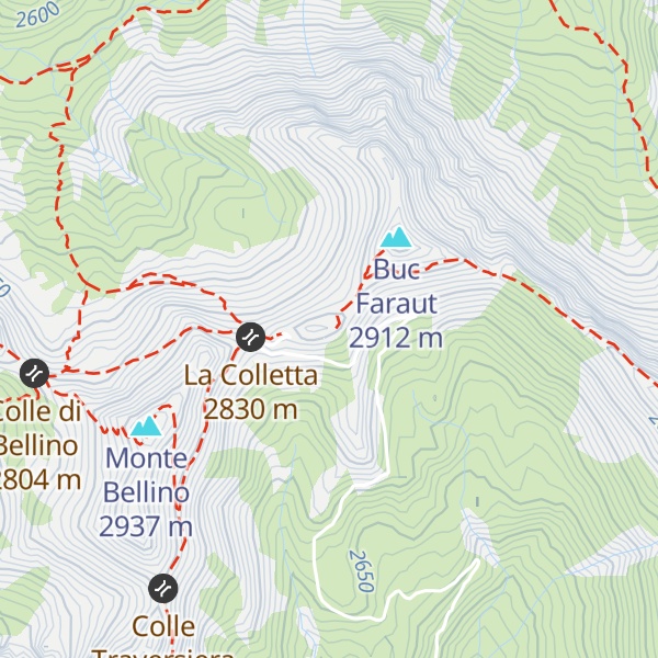 Map of Rifugio Carmagnola