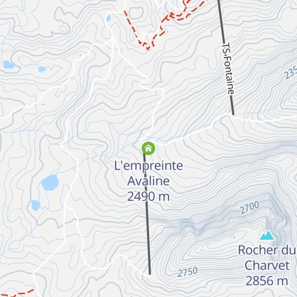 Map of L'empreinte Avaline